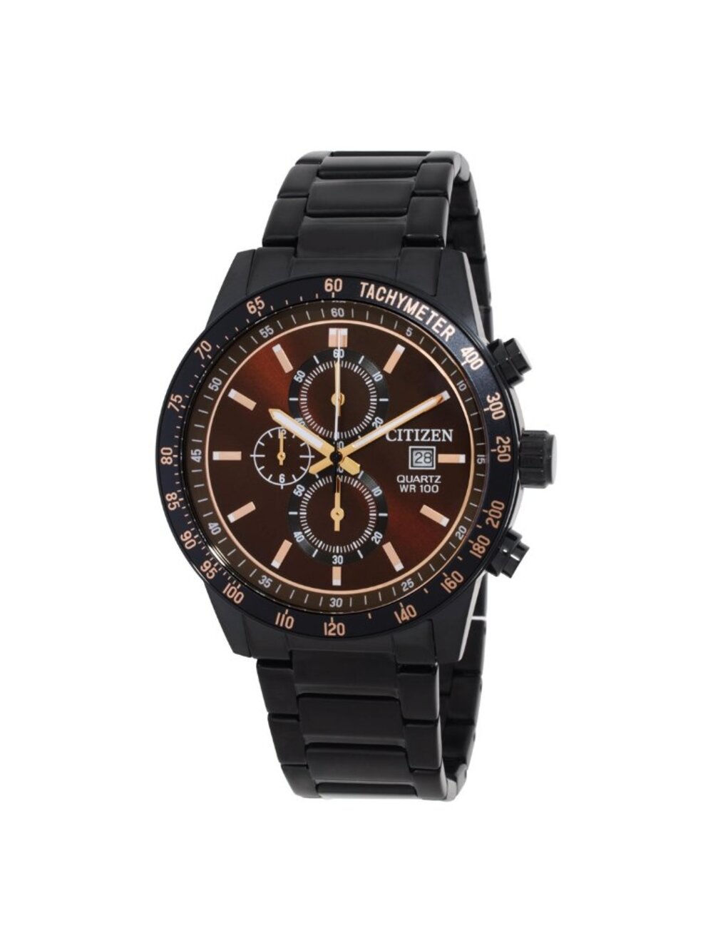 NWT Citizen Chronograph Quartz Brown Dial Men's Watch